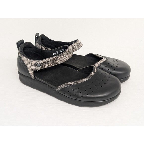 SAS Shoes - SAS Eden Gravity Women's Mary Jane Shoes Size 7.5 $200 Black Mamba